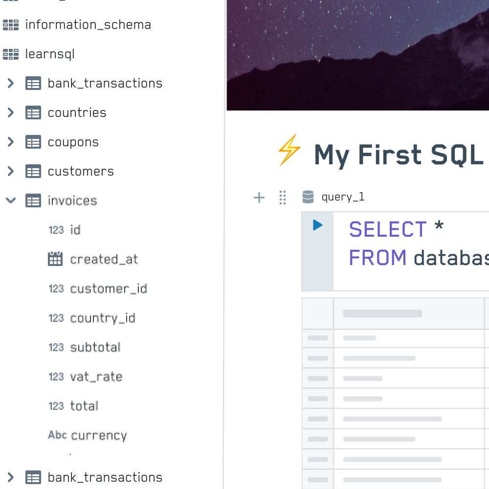 Learn SQL